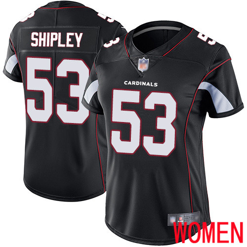 Arizona Cardinals Limited Black Women A.Q. Shipley Alternate Jersey NFL Football 53 Vapor Untouchable
